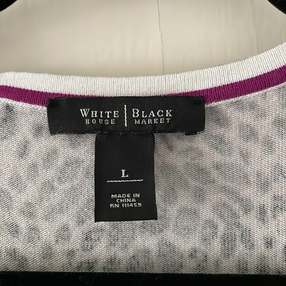 WHBM cheetah print cardigan - Picture 2 of 5